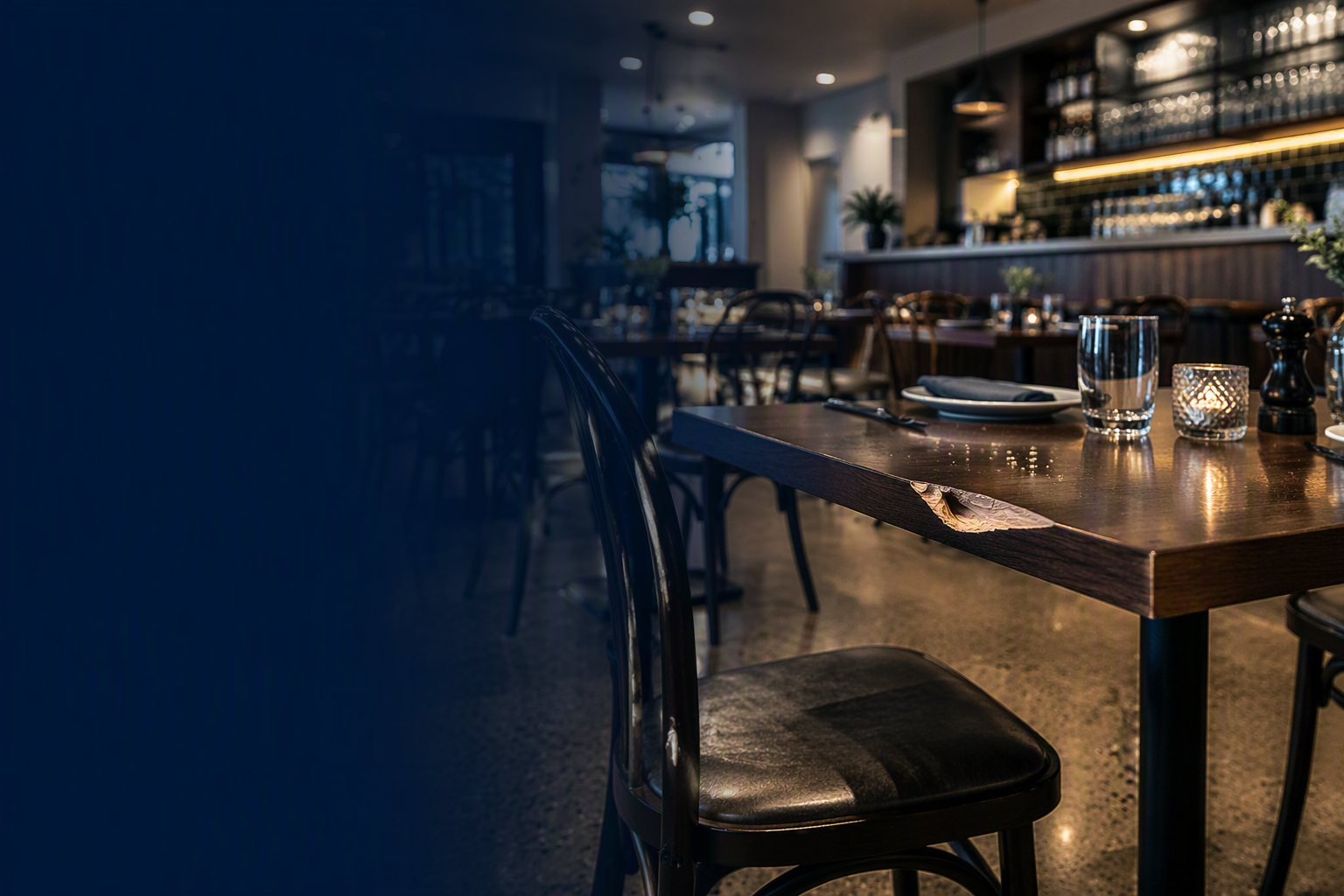 Restaurant dining area hazard for restaurant injury compensation claims
